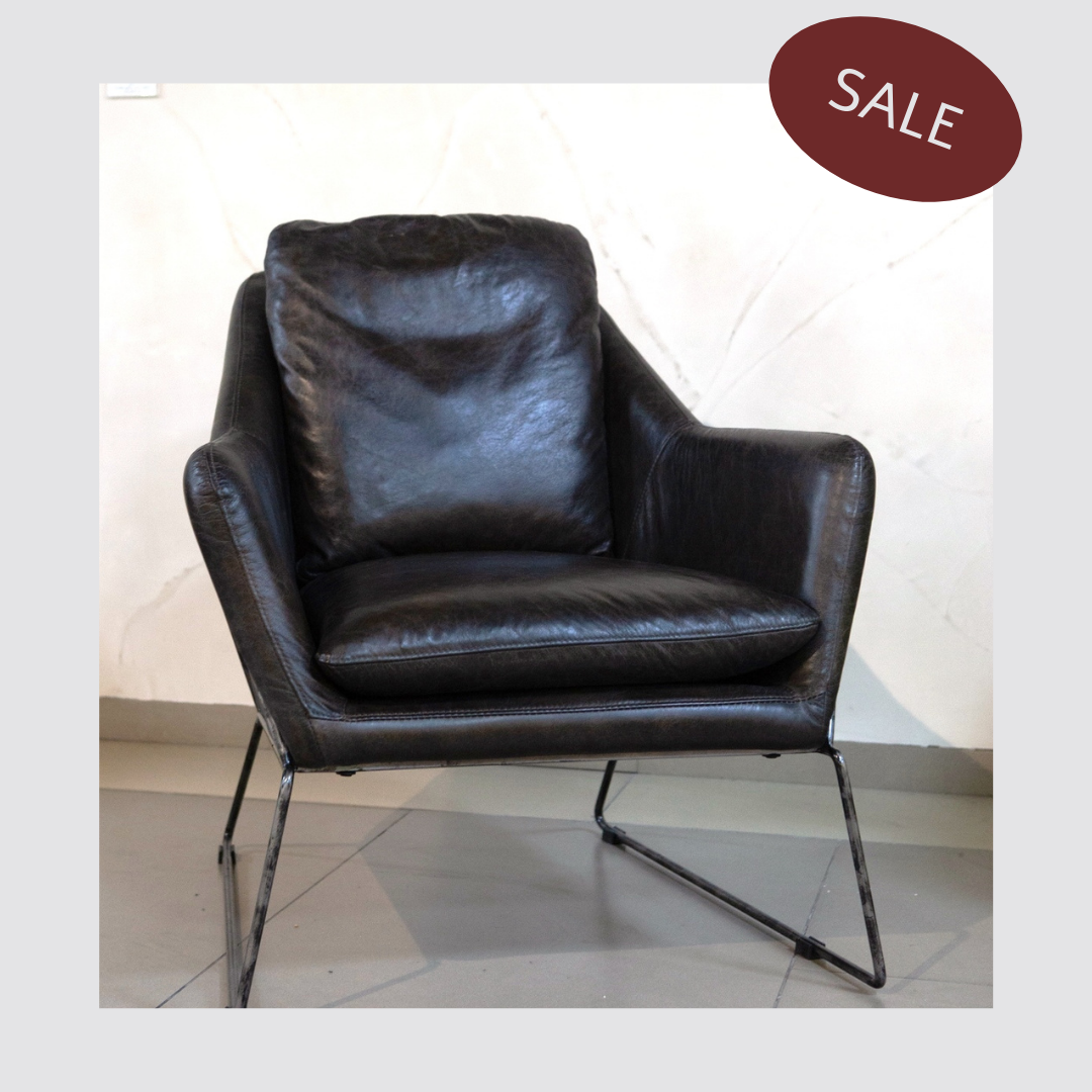 כורסת עור דגם טרפז