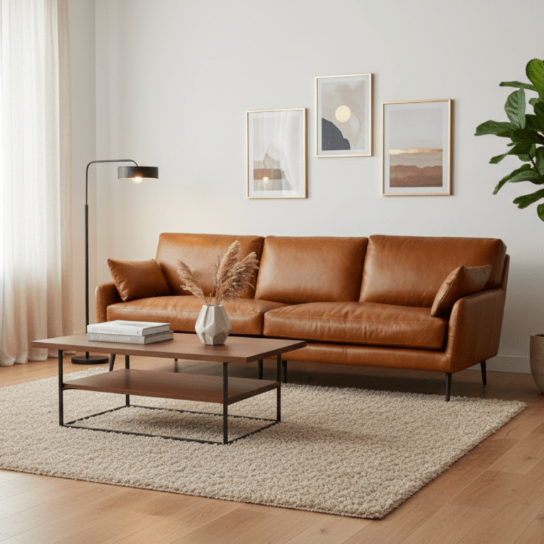 ספת עור מודרנית