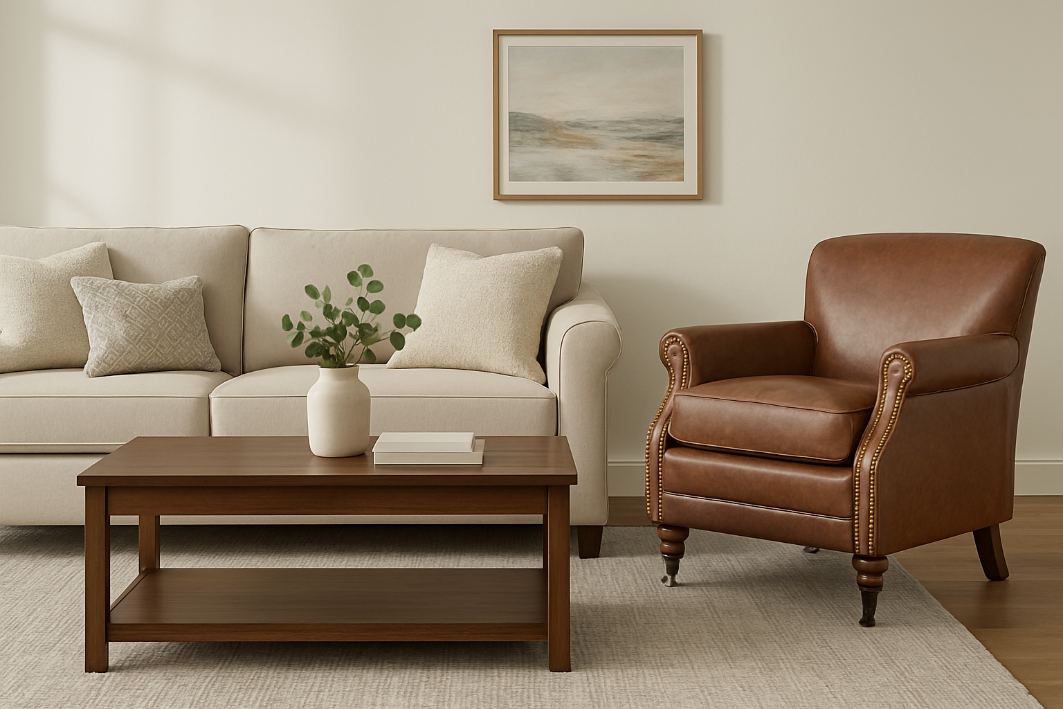 כורסת וינטג' מעור